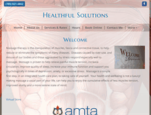Tablet Screenshot of healthfulsolutions4you.com
